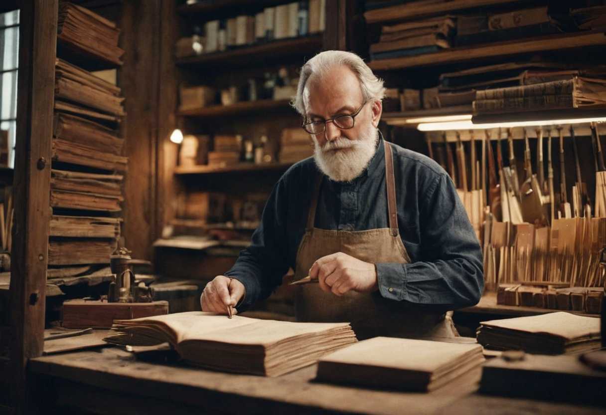 Davis Saroni, relieur à Varsovie